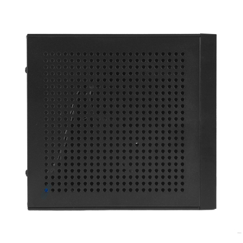 Mini ITX HTPC korpuss M10, no auksti valcēta tērauda, priekšējais USB 2.0, saderīgs ar ITX mātesplati, ārējais barošanas adapters, vertikāla vai horizontāla uzstādīšana