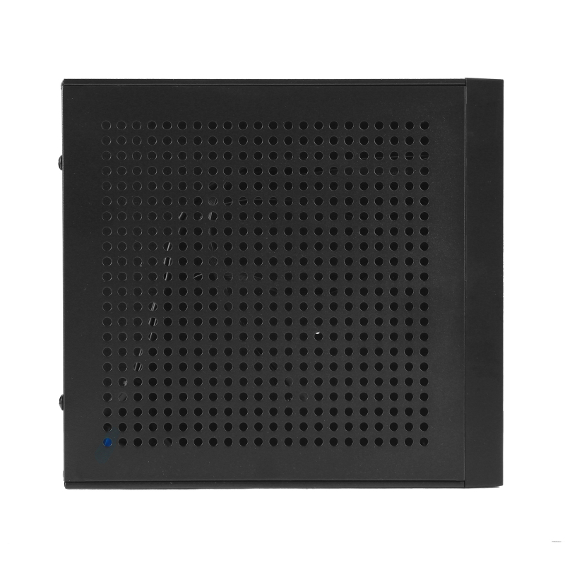 Mini ITX HTPC korpuss M10, no auksti valcēta tērauda, priekšējais USB 2.0, saderīgs ar ITX mātesplati, ārējais barošanas adapters, vertikāla vai horizontāla uzstādīšana