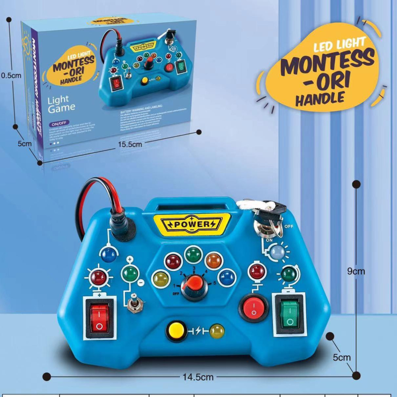 Montessori inspirirani obrazovni stroj za rano učenje — električni projektor zvuka i svjetla; ABS materijal; za djecu 4–6 godina