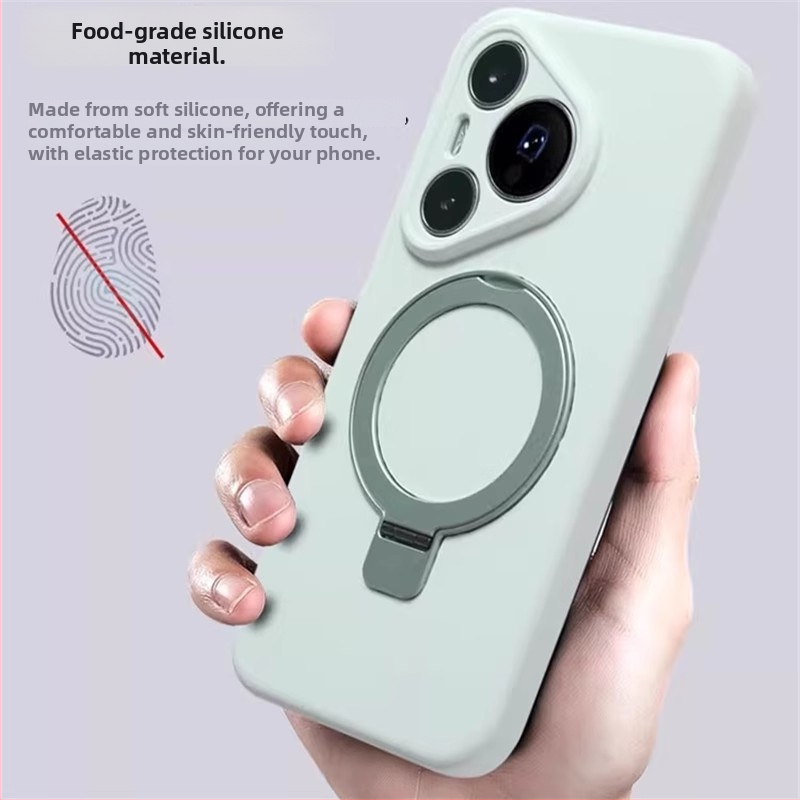 Huawei Pura70 Ultra šķidro silikonu aizsargkorpuss ar objektīva stiprinājumu un pagriezamu mehānismu, izturīgs pret nodilumu, krišanu un pirkstu nospiedumiem