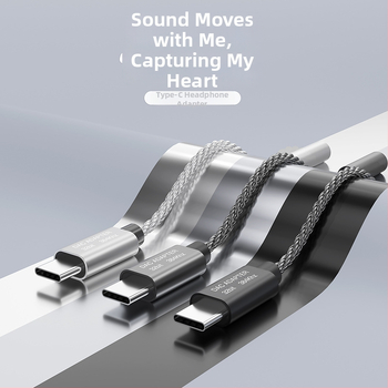 KinMax BA02_R2 HiFi DAC és fejhallgató-amp, Type-C 3,5 mm adapter, kompatibilis Huawei, Samsung, Google, Xiaomi, HTC eszközökkel, tabletekkel és számítógépekkel