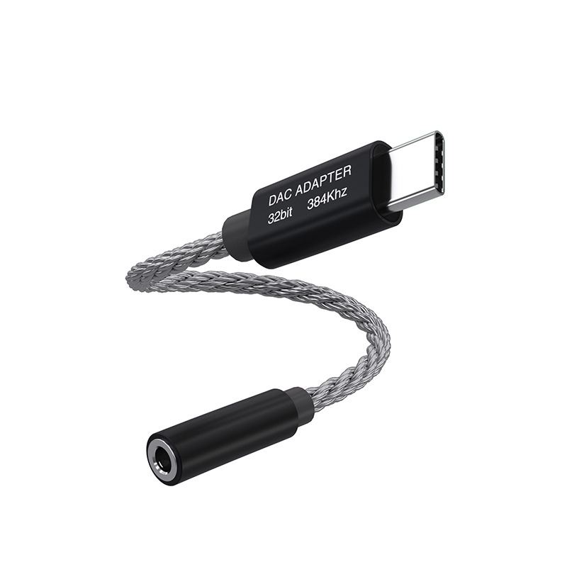 KinMax BA02_R2 HiFi DAC és fejhallgató-amp, Type-C 3,5 mm adapter, kompatibilis Huawei, Samsung, Google, Xiaomi, HTC eszközökkel, tabletekkel és számítógépekkel