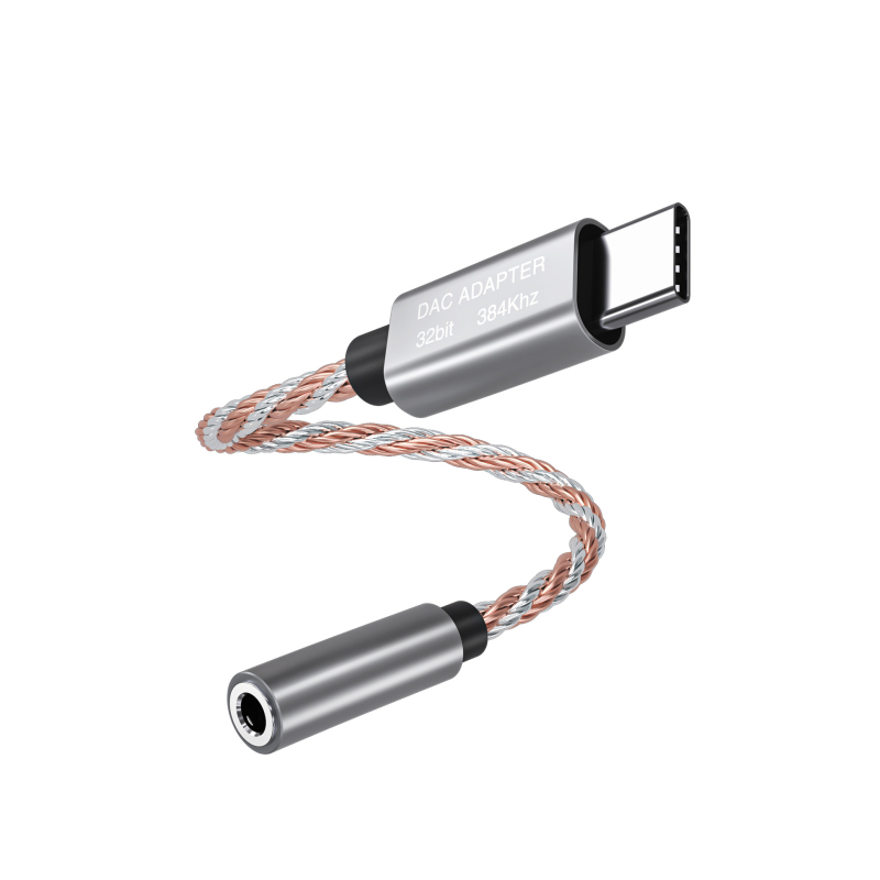 KinMax BA02_R2 HiFi DAC és fejhallgató-amp, Type-C 3,5 mm adapter, kompatibilis Huawei, Samsung, Google, Xiaomi, HTC eszközökkel, tabletekkel és számítógépekkel