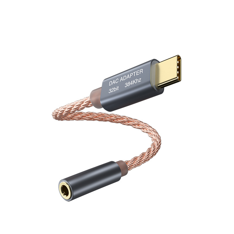 KinMax BA02_R2 HiFi DAC és fejhallgató-amp, Type-C 3,5 mm adapter, kompatibilis Huawei, Samsung, Google, Xiaomi, HTC eszközökkel, tabletekkel és számítógépekkel