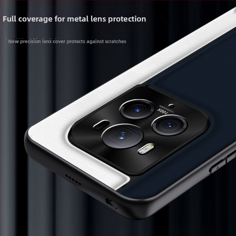 QML obal na telefón pre Honor Magic6Pro, z imitovanej kože, matný povrch, kockovaný vzor, ochrana proti pádu