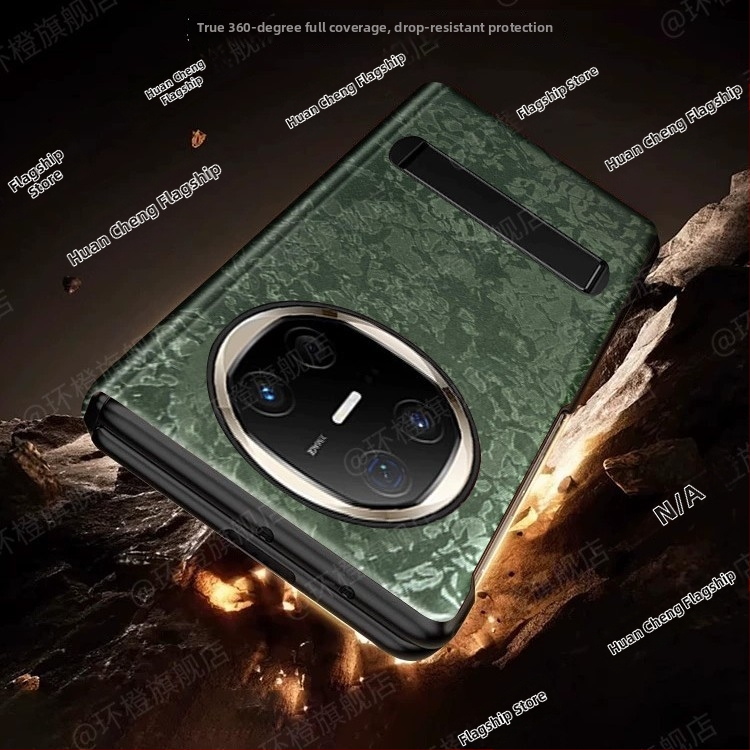 Ochranný kryt Huawei MateX6 – minimalistický štýl, PU koža, povrch horúcim lisovaním, ochrana proti pádu