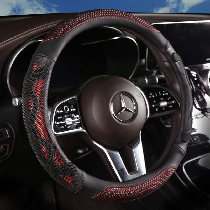 Volánvédő, 3D méhsejt mintázat, csúszásmentes, univerzális illeszkedés, kerek D-alakú forma