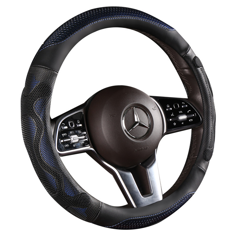 Volánvédő, 3D méhsejt mintázat, csúszásmentes, univerzális illeszkedés, kerek D-alakú forma