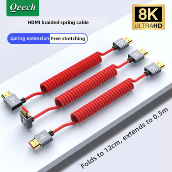 HDMI ohýbaný kábel pre bezzrkadlovky, 8K/4K60 výstup na monitor a kartu na zachytávanie