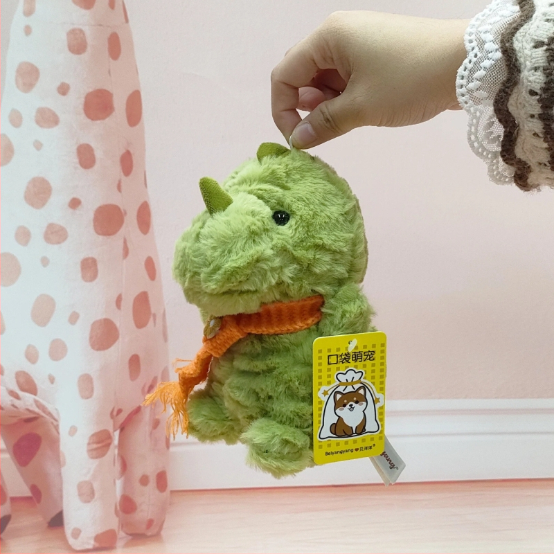 Λούτρινο ζωάκι για γραφείο – πιτσιρίκι, ελέφαντας και δεινόσαυρος, κοντό βελούδο, γέμισμα PP βαμβάκι, για 7–14 ετών