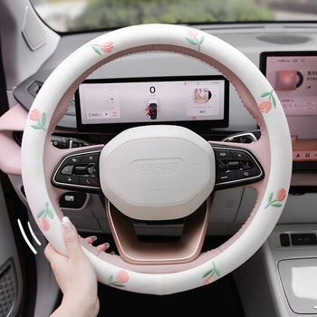 Autó kormánykerék borító, len felület, egyszerű stílus, négy évszakos univerzális, Tianruika márka