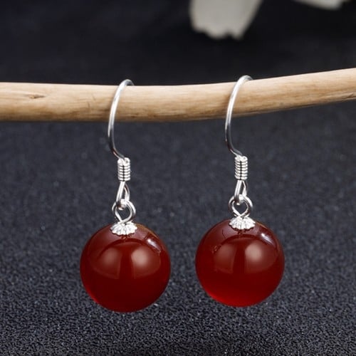 Cercei geometrici din argint, știft de ureche din argint pur, lansare primăvara 2025