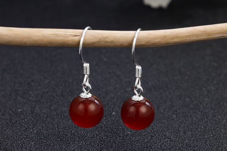 Cercei geometrici din argint, știft de ureche din argint pur, lansare primăvara 2025