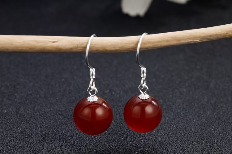 Cercei geometrici din argint, știft de ureche din argint pur, lansare primăvara 2025