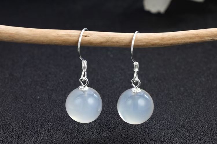 Cercei geometrici din argint, știft de ureche din argint pur, lansare primăvara 2025