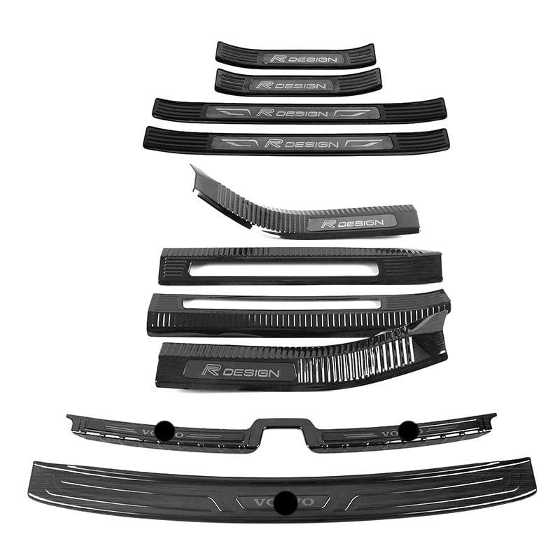 Protecție prag ușă Volvo XC60 2018–2025, oțel inoxidabil, Xianyu, personalizare disponibilă