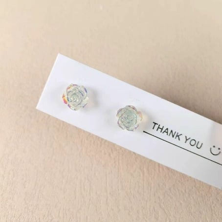 Cercei cu clips magnetici – design floare de camelia și fluture, fără găuri, unisex, Pangyi, primăvara 2025