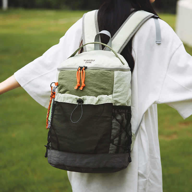 Unisex ruksak za putovanje, velik kapacitet 20–35 L, lagana najlonska konstrukcija, pogodan za slobodno vrijeme i planinarenje, prostor za 14-inčni prijenosnik, sustav ramena s zračnim jastučićima