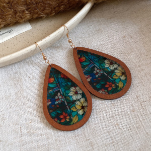 Cercei din acril cu formă de picătură - stil lux ușor, design retro nișă, lansare toamnă 2025