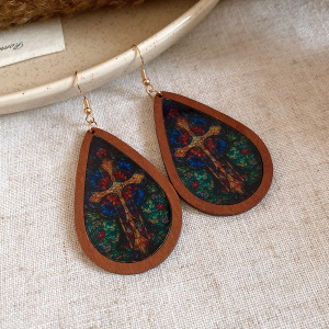 Cercei din acril cu formă de picătură - stil lux ușor, design retro nișă, lansare toamnă 2025