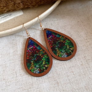 Cercei din acril cu formă de picătură - stil lux ușor, design retro nișă, lansare toamnă 2025