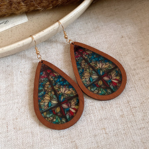 Cercei din acril cu formă de picătură - stil lux ușor, design retro nișă, lansare toamnă 2025