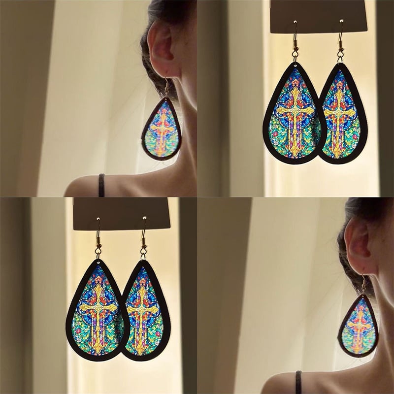 Cercei din acril cu formă de picătură - stil lux ușor, design retro nișă, lansare toamnă 2025