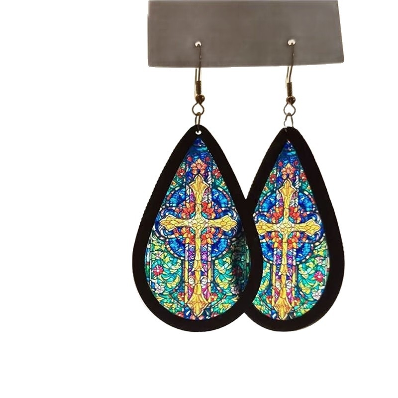 Cercei din acril cu formă de picătură - stil lux ușor, design retro nișă, lansare toamnă 2025