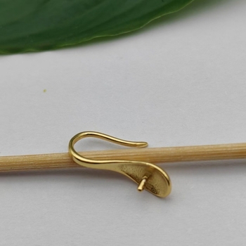 S925 hõbedane – pärliga kõrva konksud, U-kujuline ja tilgakujuline, minimalistlik puuritud disain