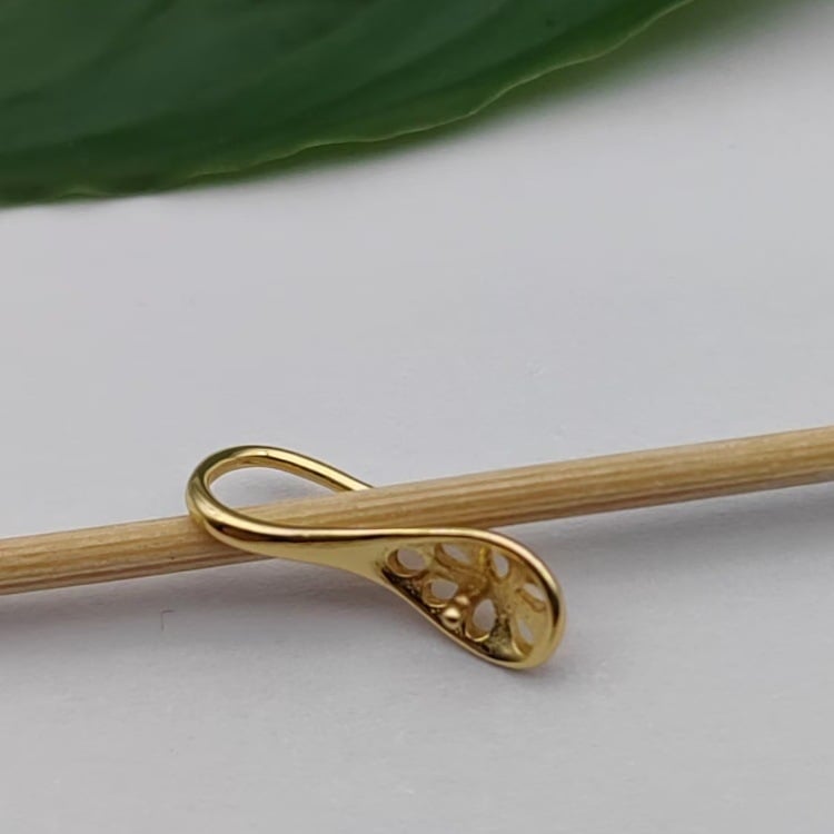 S925 hõbedane – pärliga kõrva konksud, U-kujuline ja tilgakujuline, minimalistlik puuritud disain