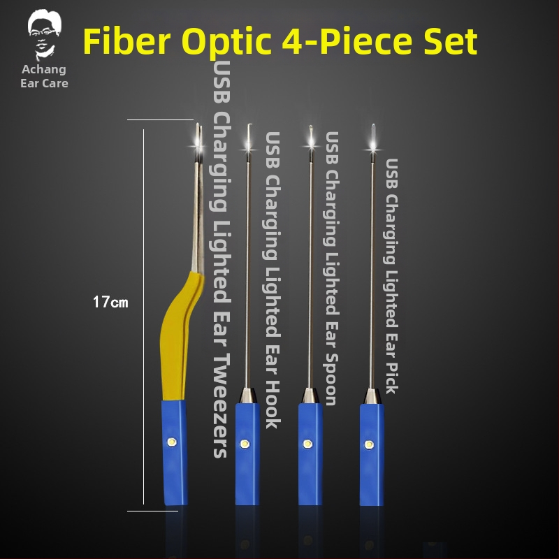 Achang Φωτεινό εργαλείο καθαρισμού αυτιών για παιδιά - Σιλικόνη με μαλακό άκρο, οπτικό παράθυρο, επαναφορτιζόμενο