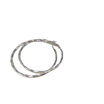 Saint Claire медни халкови обици, 18K златно покритие, електроплакиране, огледално полирани, мотив конопено цвете, вградени камъни с бяло злато, код E2679-E2681