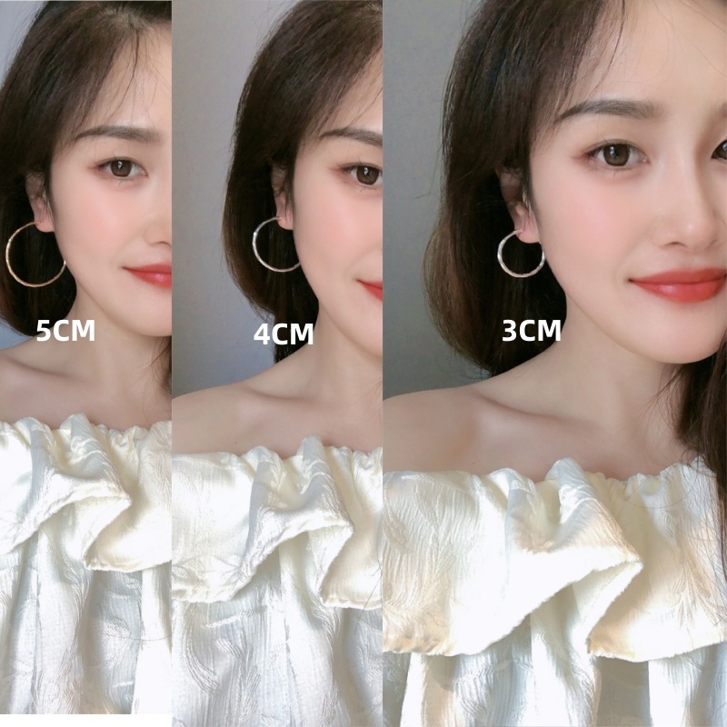 Saint Claire медни халкови обици, 18K златно покритие, електроплакиране, огледално полирани, мотив конопено цвете, вградени камъни с бяло злато, код E2679-E2681