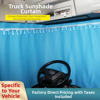 Perdea pentru camion cu spațiu de dormit — opac, gros, poliester, universal, montaj suspendat, stil minimalist