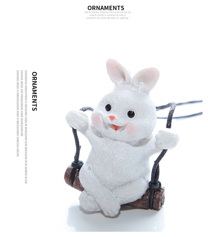 Булдог автомобилна висулка – смола, стил карикатура, вътрешен декор за кола