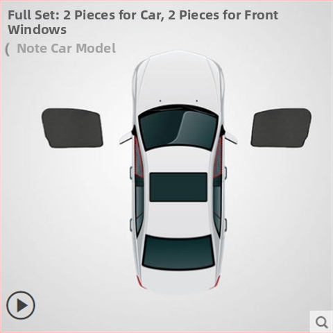 Jaluzea auto din plasă cu clips magnetic, izolație termică pentru geam lateral, montaj încastrat (Material: plasă; Modele aplicabile: acoperire vehicul dedicat; Model: vezi detalii)