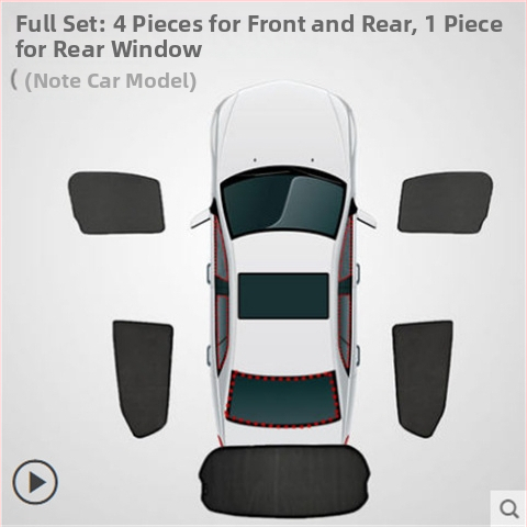 Jaluzea auto din plasă cu clips magnetic, izolație termică pentru geam lateral, montaj încastrat (Material: plasă; Modele aplicabile: acoperire vehicul dedicat; Model: vezi detalii)