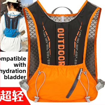 Rucsac sport ultraușor pentru ciclism și drumeții, cu bretele curbate, din nylon și căptușeală din poliester, unisex