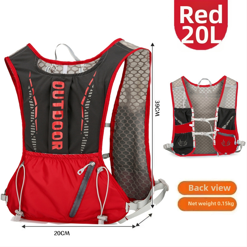 Rucsac sport ultraușor pentru ciclism și drumeții, cu bretele curbate, din nylon și căptușeală din poliester, unisex