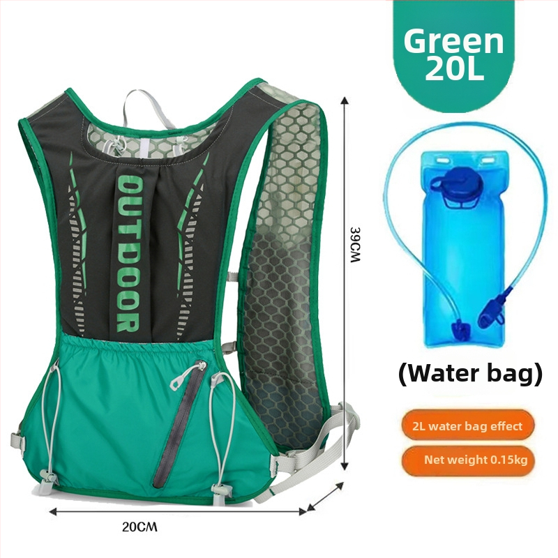 Rucsac sport ultraușor pentru ciclism și drumeții, cu bretele curbate, din nylon și căptușeală din poliester, unisex