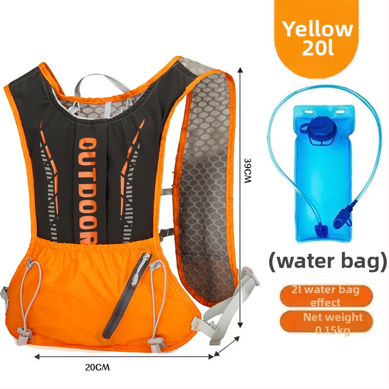 Rucsac sport ultraușor pentru ciclism și drumeții, cu bretele curbate, din nylon și căptușeală din poliester, unisex