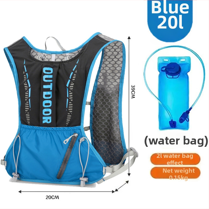 Rucsac sport ultraușor pentru ciclism și drumeții, cu bretele curbate, din nylon și căptușeală din poliester, unisex