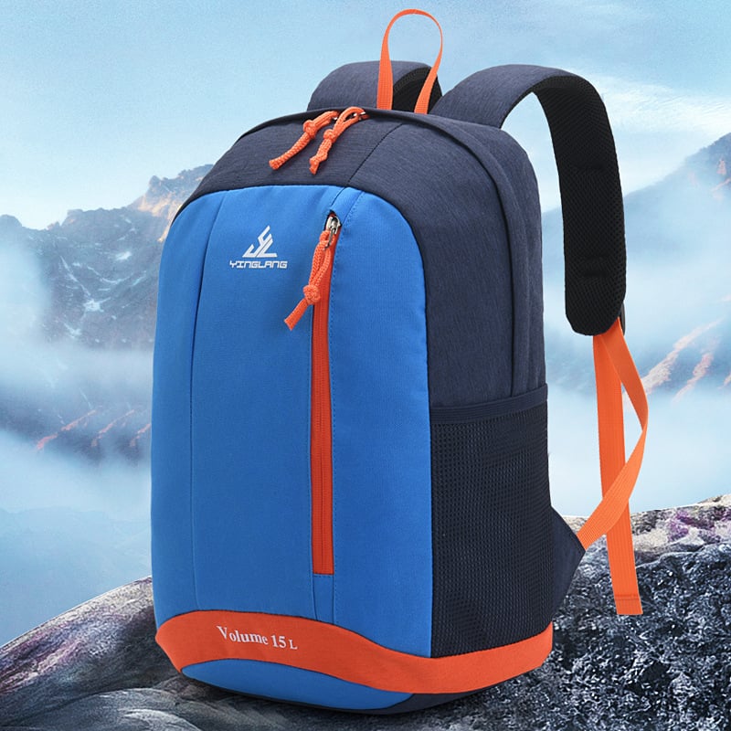 Rucsac Yinglang Casual, rucsac de călătorie ușor pentru bărbați și femei, material lână, model 0605# bretele double, imprimeu carouri, respirabil, impermeabil, ultra-ușor, ghiozdan pentru elevi primar și gimnaziu