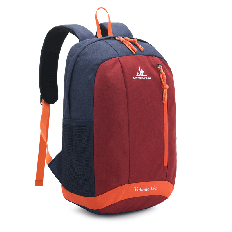 Rucsac Yinglang Casual, rucsac de călătorie ușor pentru bărbați și femei, material lână, model 0605# bretele double, imprimeu carouri, respirabil, impermeabil, ultra-ușor, ghiozdan pentru elevi primar și gimnaziu