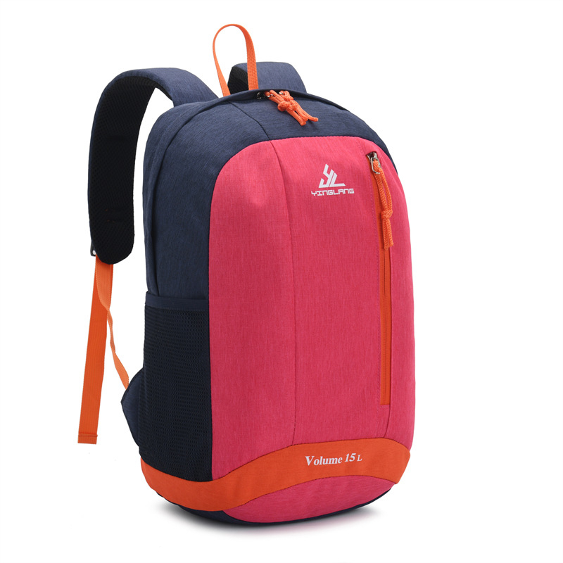 Rucsac Yinglang Casual, rucsac de călătorie ușor pentru bărbați și femei, material lână, model 0605# bretele double, imprimeu carouri, respirabil, impermeabil, ultra-ușor, ghiozdan pentru elevi primar și gimnaziu