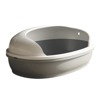 Котешка кутия за пясък, полупокрита конструкция, против разпръсване на пясък, за повече котки, PP материал, марка Guaiguai