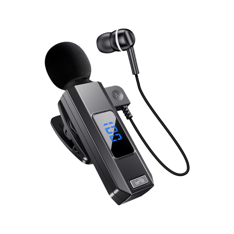 Sportski Lavalier Bluetooth mikrofon | Utišavanje šuma, IPX4 vodootporan, doseg 10 m, Bluetooth 5.5, trajanje baterije >8 h