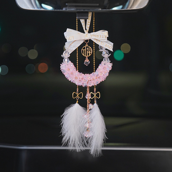 Krištalni unutarnji privjesak za automobil s motivom Lily of the Valley, dojam luksuza, prilagodljiv, ovlaštena privatna marka