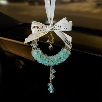 Krištalni unutarnji privjesak za automobil s motivom Lily of the Valley, dojam luksuza, prilagodljiv, ovlaštena privatna marka