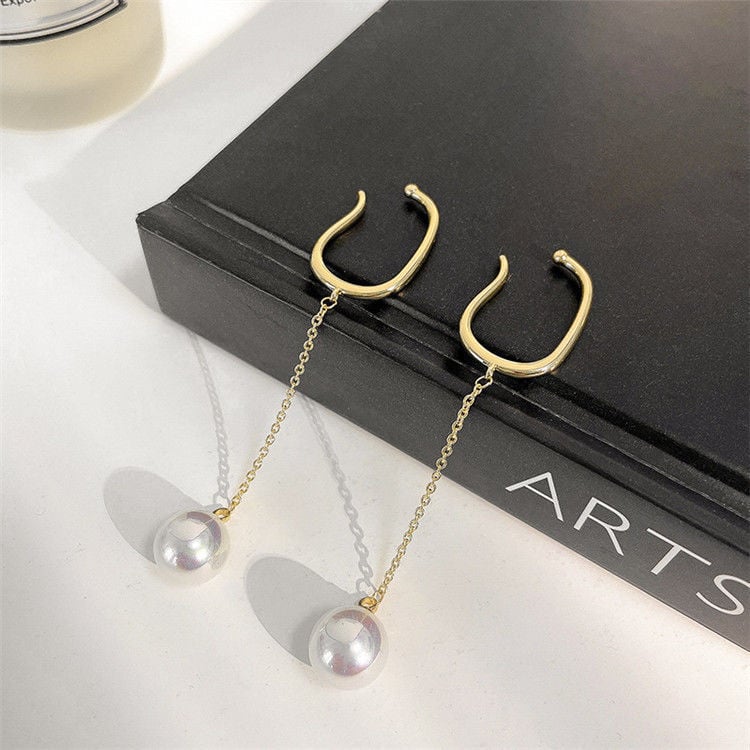 JoJe loo cercei din cupru, în stil Chanel, pentru femei